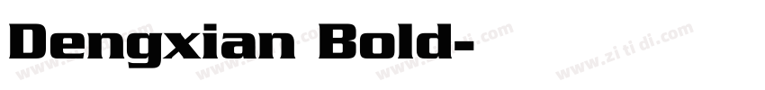 Dengxian Bold字体转换